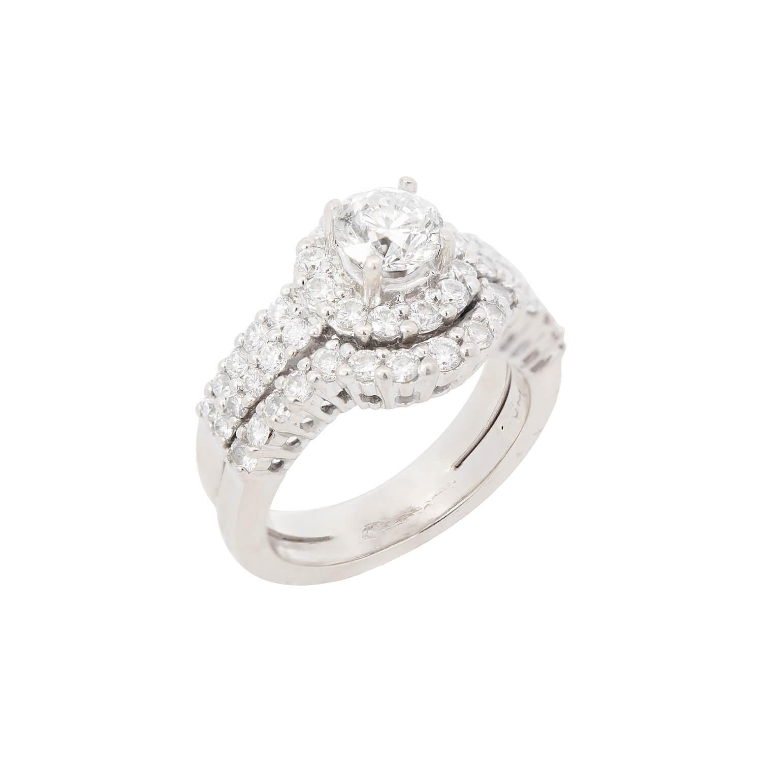 14K Gold Diamond Engagement Ring Set for Women - Elegant Wedding Band & Solitaire Ring - Perfect for Proposals, Anniversaries & Special Occasions
