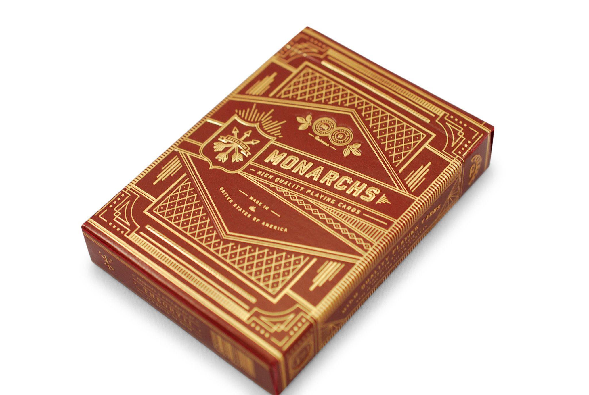 Red Monarchs 2nd Edition Playing Cards - Premium Poker Cards for Magic Tricks, Cardistry & Game Night - Perfect for Card Games, Magic Shows & Collectors
