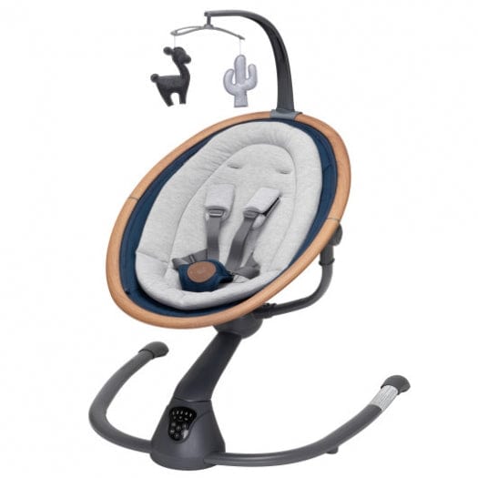 Maxi Cosi Cassia Swing - Baby Swing with Soothing Motion & Music, Adjustable Recline for Newborns & Infants | Perfect for Nursery, Living Room & Travel Use