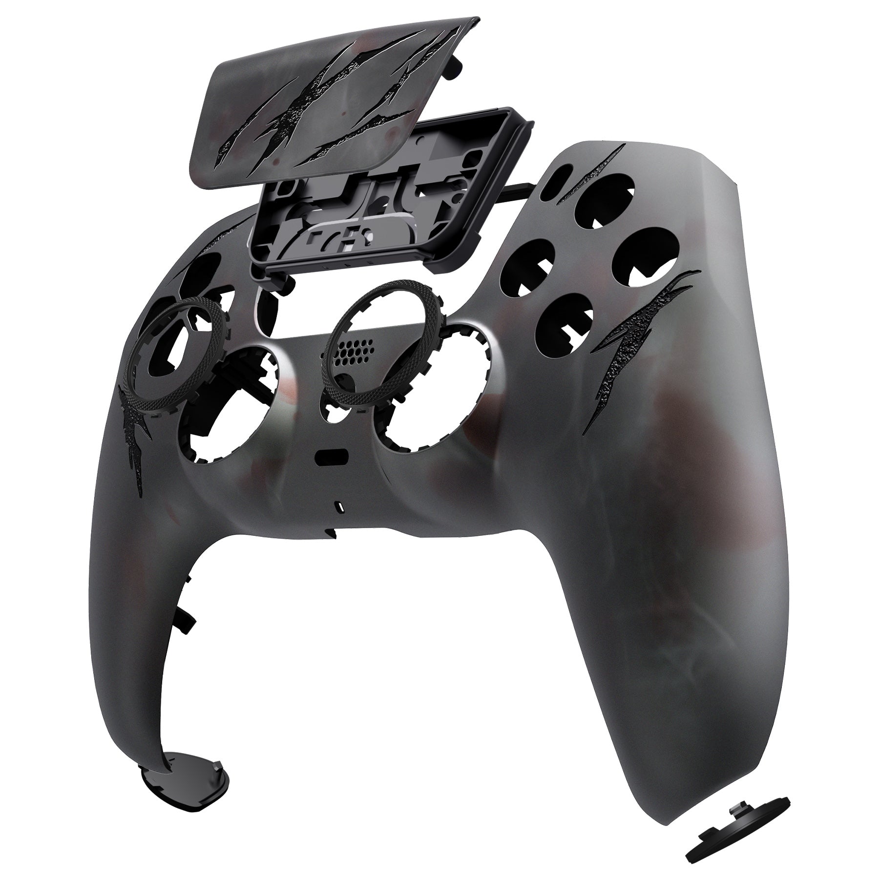 eXtremeRate LUNA Redesigned Front Shell with Touchpad for PS5 Controller BDM 010/020/030/040/050 - Blood Mist Red - GHPFK001 | Custom PS5 Controller Shell Replacement for Enhanced Gaming Experience