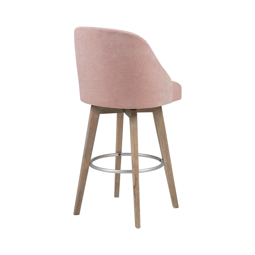 Swivel Counter Stool with Adjustable Height - Modern Bar Stools for Kitchen Island, Breakfast Nook & Home Bar - Comfortable 360-Degree Rotating Seat for Dining & Entertaining