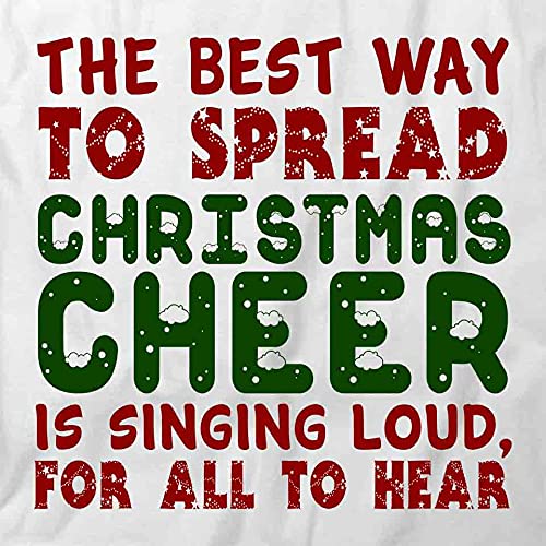 Best Christmas Cheer Graphic T-Shirt for Women & Men | Funny Holiday Printed Tee | White Cotton Short Sleeve Shirt for Xmas Parties, Gift Exchanges & Festive Outfits