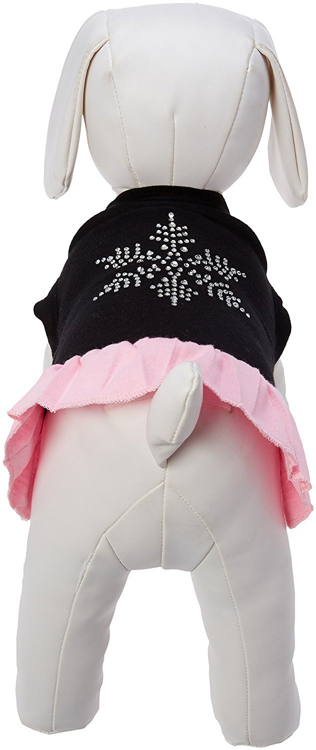 Snowflake Rhinestone Dog Dresses for Small & Large Breeds - Winter Fashion Pet Outfits for Christmas, Parties & Photo Shoots
