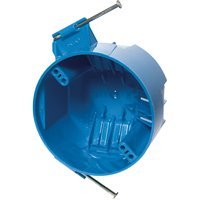Carlon PVC Comb Ceiling Box - 4 Inch Round Electrical Junction Box for Ceiling Light Fixtures - Durable, Weatherproof & Easy Installation - Perfect for Indoor/Outdoor Lighting, Ceiling Fans & Home Wiring Projects