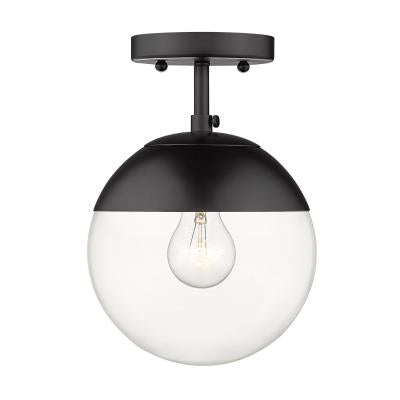 Blakely Semi Flush Mount Ceiling Light - Modern Farmhouse Lighting Fixture for Bedroom, Kitchen, Dining Room & Hallway