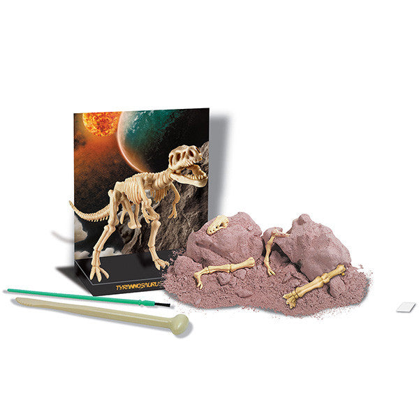 4M Kidz Labs Tyrannosaurus Rex Dinosaur Fossil Dig Kit - STEM Educational Toy for Kids, Excavation Science Project for Home & Classroom Learning