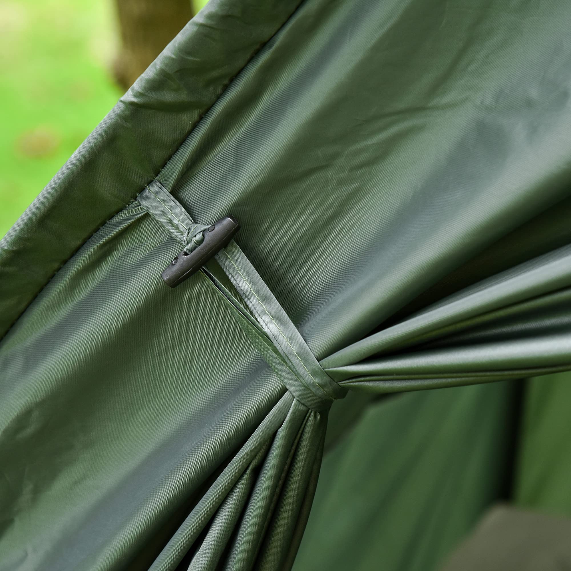 Outsunny Folding Camping Cot for Adults - Portable Single Sleeping Bed with Thick Air Mattress & Tent - Perfect for Backpacking, Hiking, and Outdoor Adventures