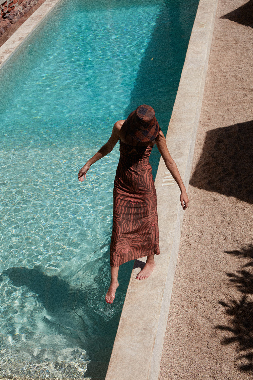 Jungle Palms Print Summer Dress - Women's Flowy Tropical Vacation Maxi Dress for Beach, Pool, and Resort Getaways