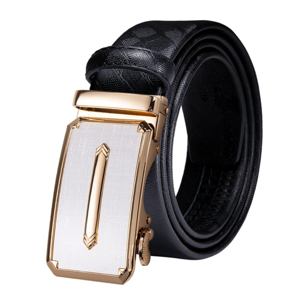 Premium Genuine Leather Ratchet Belt for Men - Adjustable Dress & Jeans Belt - Wedding, Business & Casual Wear - Perfect for Office, Formal Events & Everyday Use