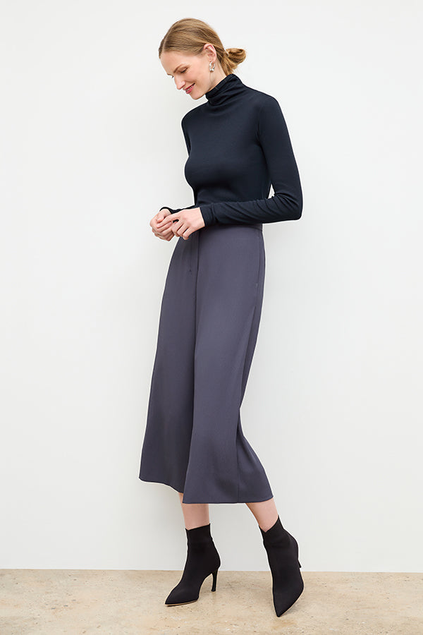 Eco-Friendly Heavy Soft Wave Culottes in Caspian Blue | Sustainable Fashion for Casual Wear & Office Outfits