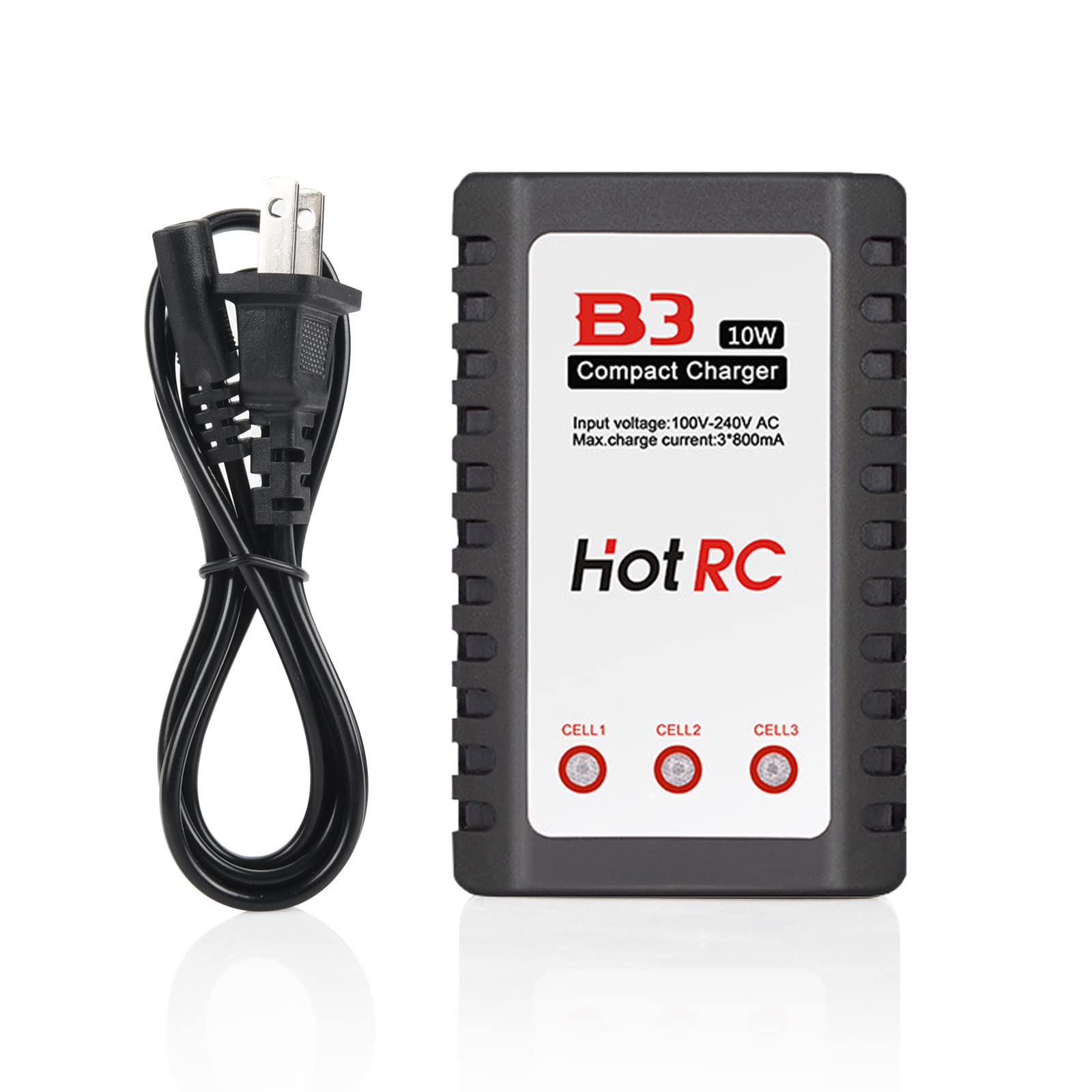 Soshine Smart 10W Balance Lipo Battery Charger for 2S 3S Cells - 7.4V 11.1V Airsoft Gun Battery Charger | Perfect for Airsoft Enthusiasts & RC Hobbyists