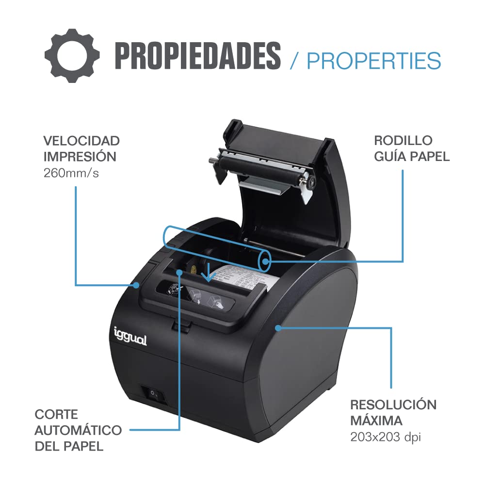 TP8002 Thermal Printer with USB, RS232 & Ethernet Connectivity - Ideal for Shipping Labels, Barcode Printing & Retail Receipts