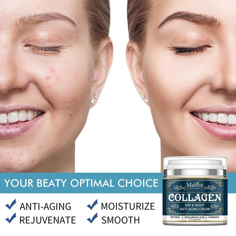 Collagen Moisturizing Facial Cream - Anti-Aging & Hydrating Skin Care for Women - Perfect for Daily Use & Night Routine