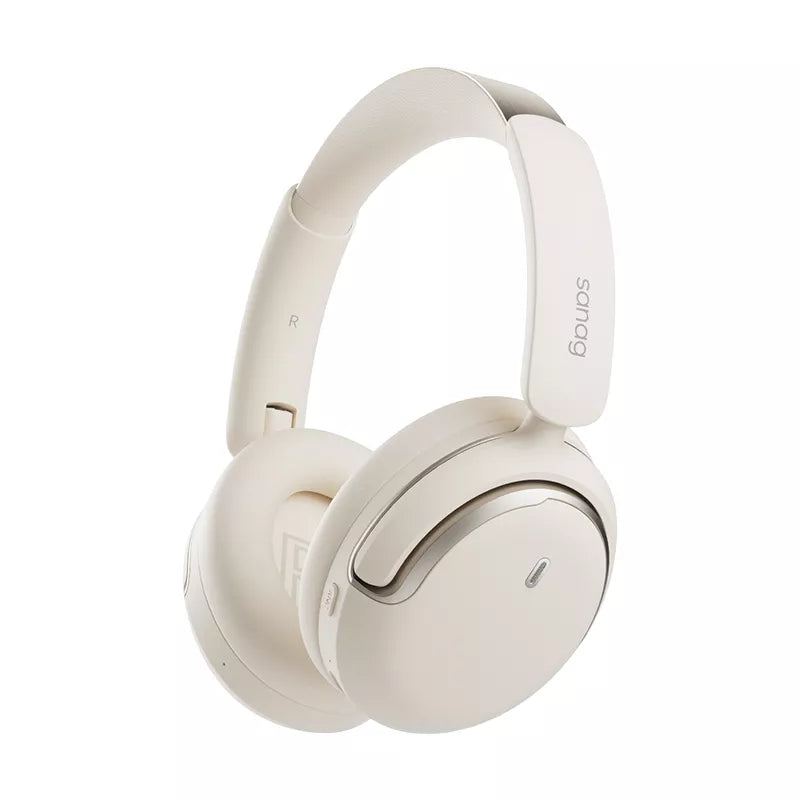 Sanag D50 Pro Wireless Bluetooth Headphones with Active Noise Cancelling - Over Ear Headset for Music, Gaming & Travel - Comfortable Foldable Design with 40H Playtime
