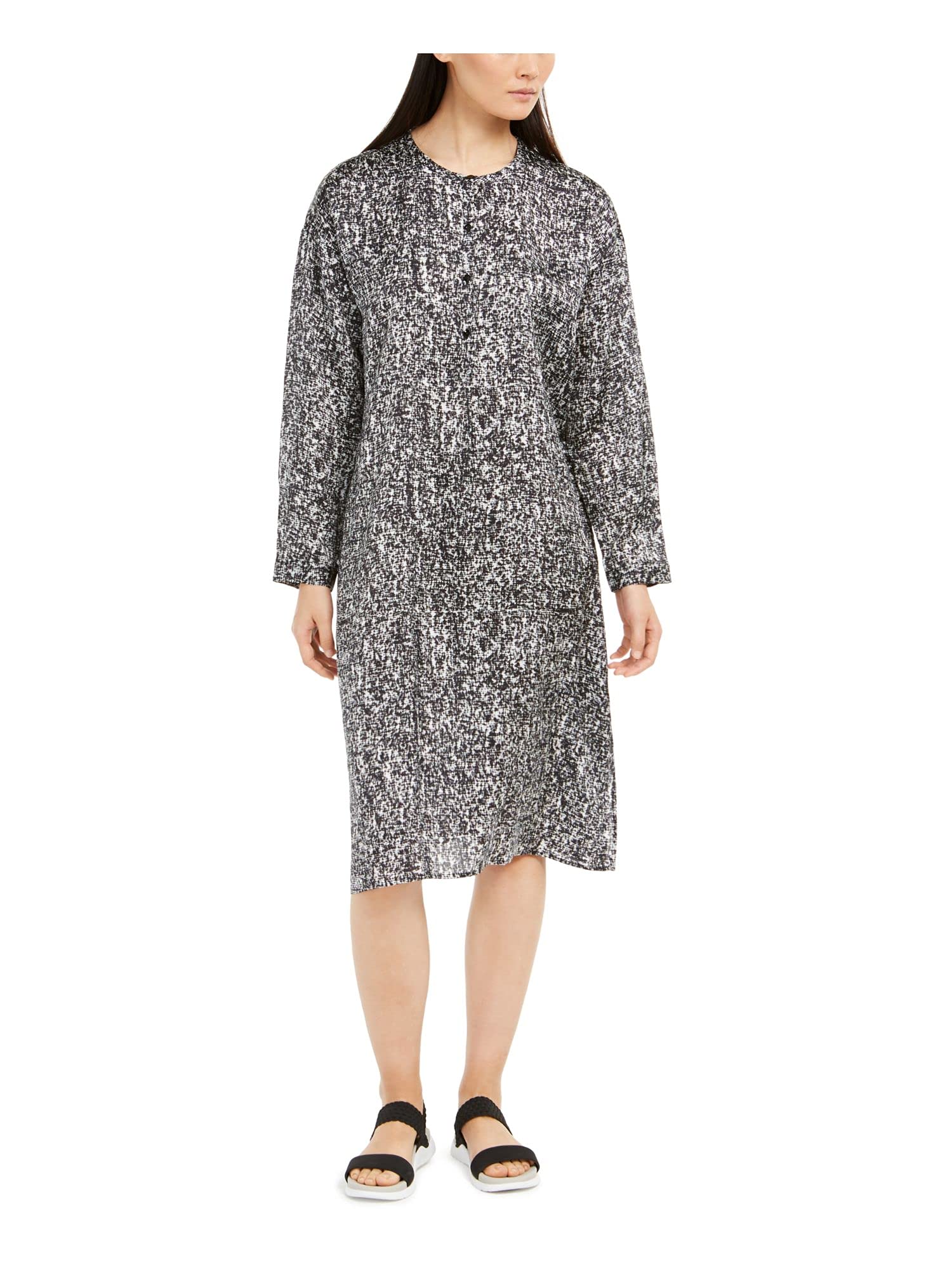 Eileen Fisher Women's Classic Tunic Top - Soft Organic Cotton Blouse for Work & Casual Wear | Comfortable & Stylish Office & Everyday Outfit