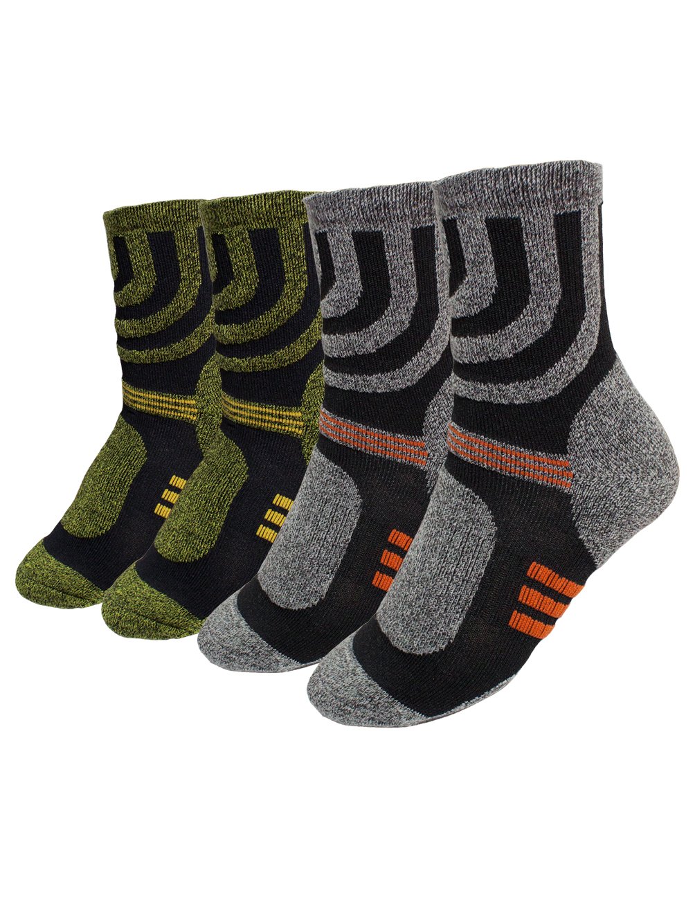 Premium Men's Cushioned Athletic Running Socks 2-Pack - Breathable Moisture-Wicking Crew Socks for Sports & Daily Wear - Ideal for Running, Gym, Hiking & Casual Outfits
