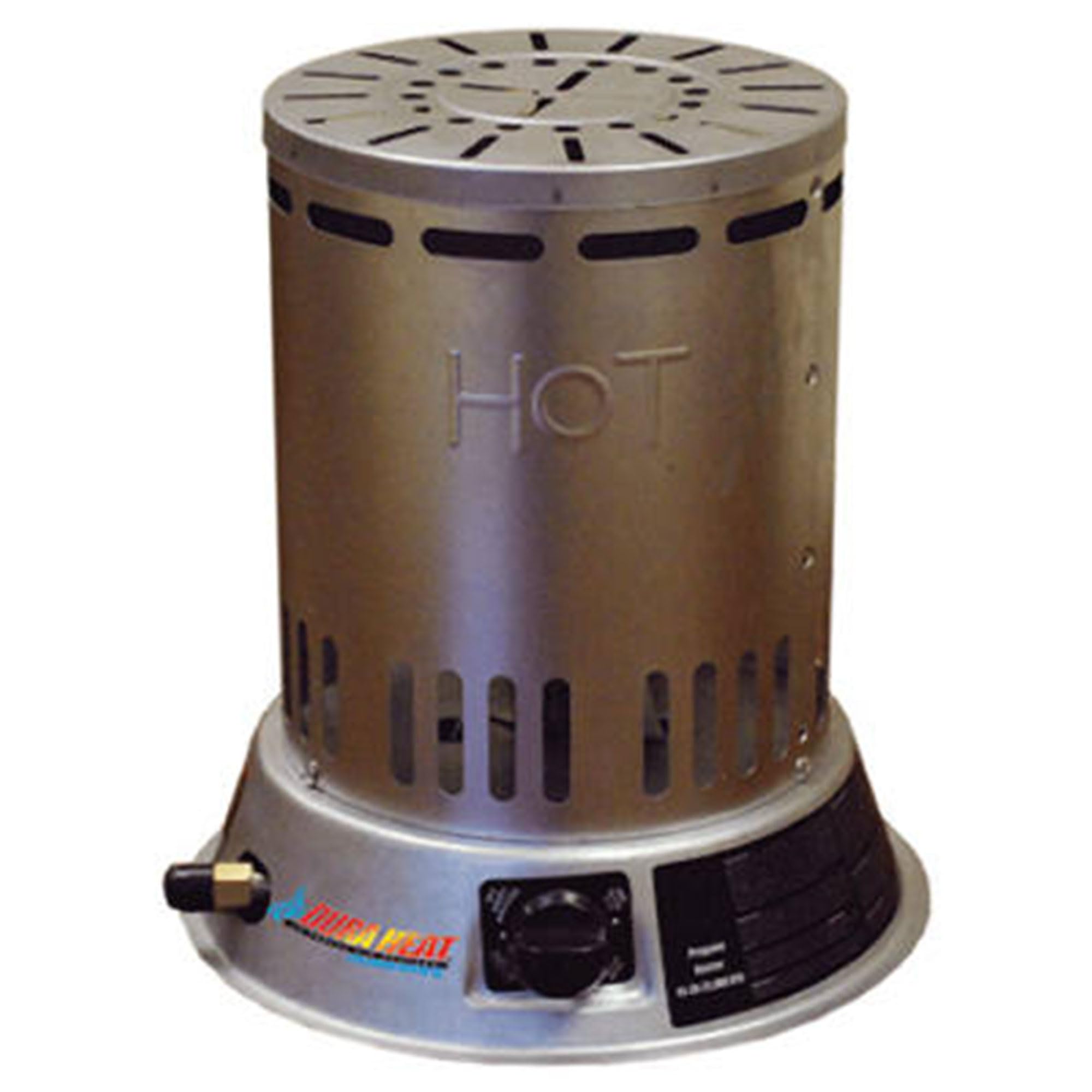 Dura Heat LPC25 15,000-25,000 BTU Propane Convection Heater for Indoor & Outdoor Use - Portable Space Heater for Garage, Workshop, Patio - Gray