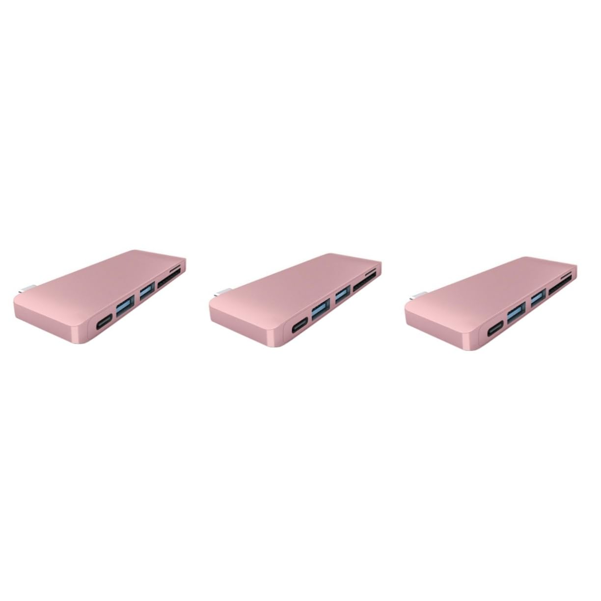 OSALADI 3-Port USB 3.0 Hub with SD Card Reader - High-Speed 5Gbps Data Transfer, Portable Multi-Port Adapter for Laptop, PC, MacBook - Perfect for Office, Travel & Home Use