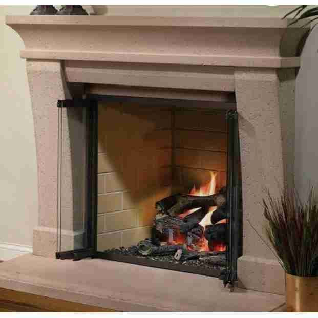 Majestic Ashland 36-Inch Wood Burning Fireplace - ASH36 | Rustic Home Heating Solution for Living Rooms, Cabins & Outdoor Spaces