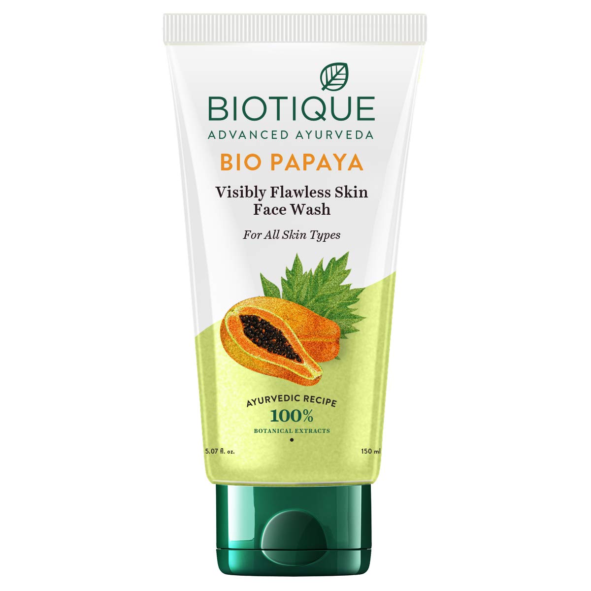 Biotique Bio Papaya & Apricot Face & Body Wash Set - For Flawless Skin - 150ml & 200ml - Perfect for Daily Skincare Routine