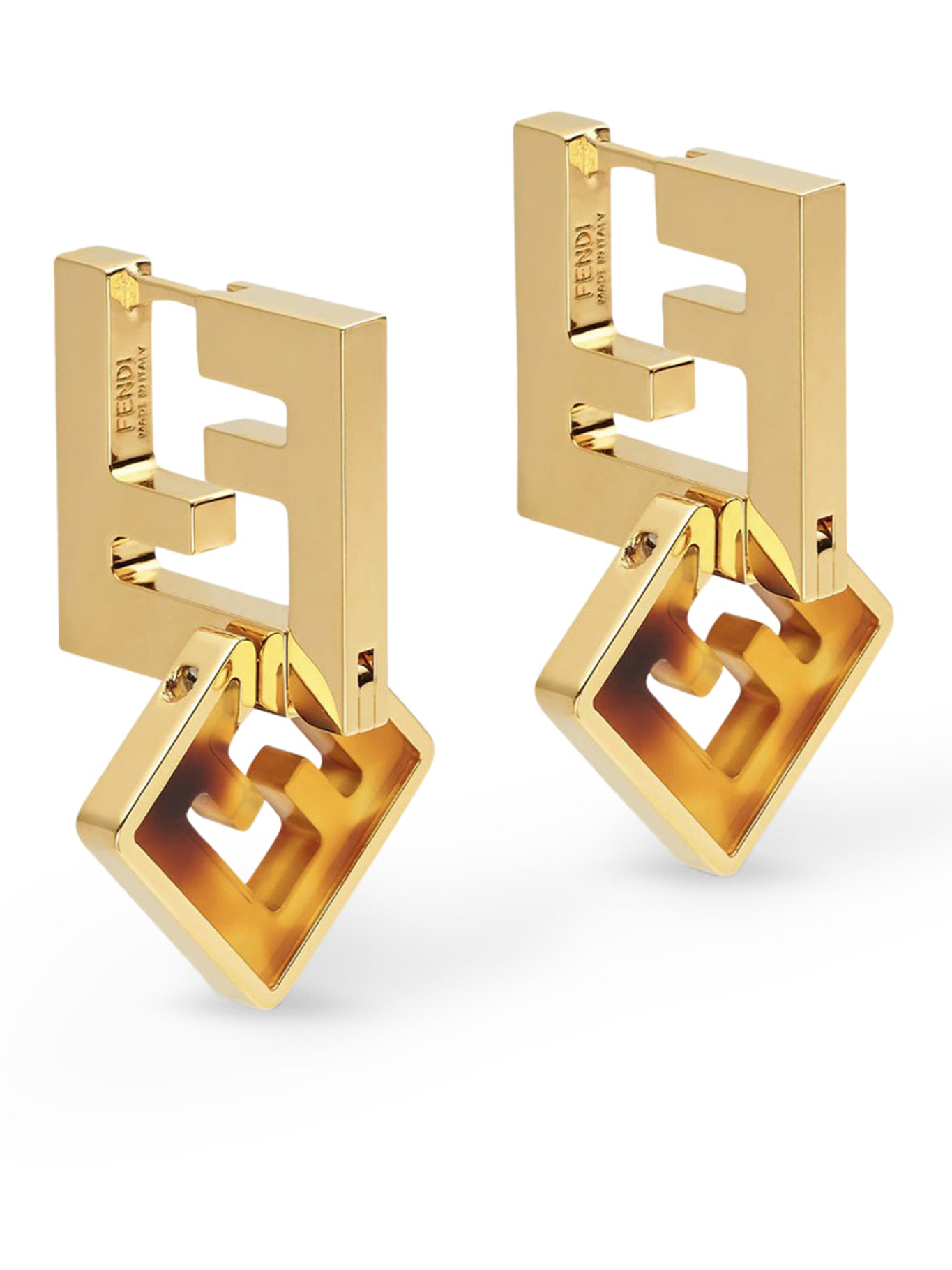 FOREVER FENDI EARRINGS - Luxury Gold Plated Hoop Earrings for Women, Fashion Statement Jewelry Gift for Her - Perfect for Parties, Weddings & Everyday Wear
