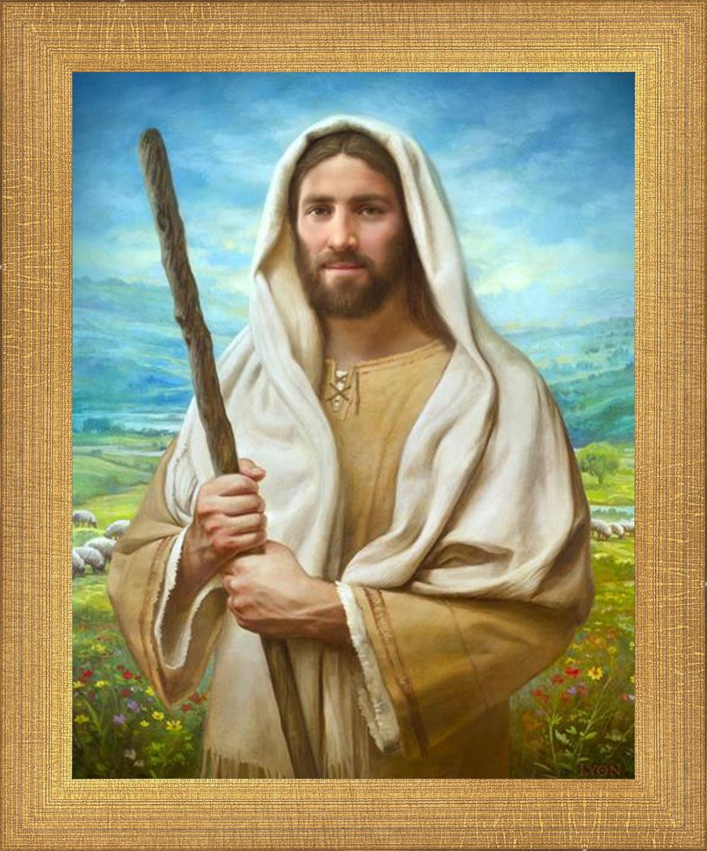 Feed My Sheep by Howard Lyon - Inspirational Christian Art Print for Home, Office & Church Decor - Perfect for Gifts & Spiritual Encouragement