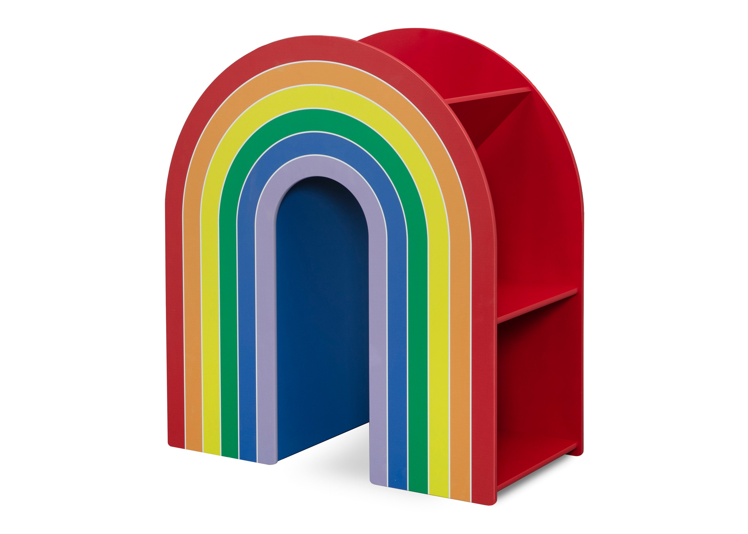 Colorful Rainbow Bookcase for Kids & Nursery - Stylish Bookshelf for Children's Room, Playroom & Classroom Organization