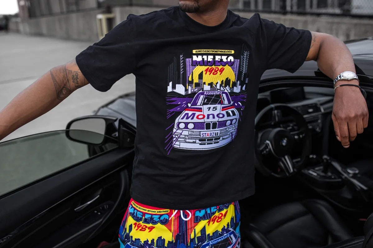 MonoStarz Men's Mono Racing T-Shirt - Lightweight, Breathable & Comfortable for Motorsports, Car Enthusiasts & Casual Wear