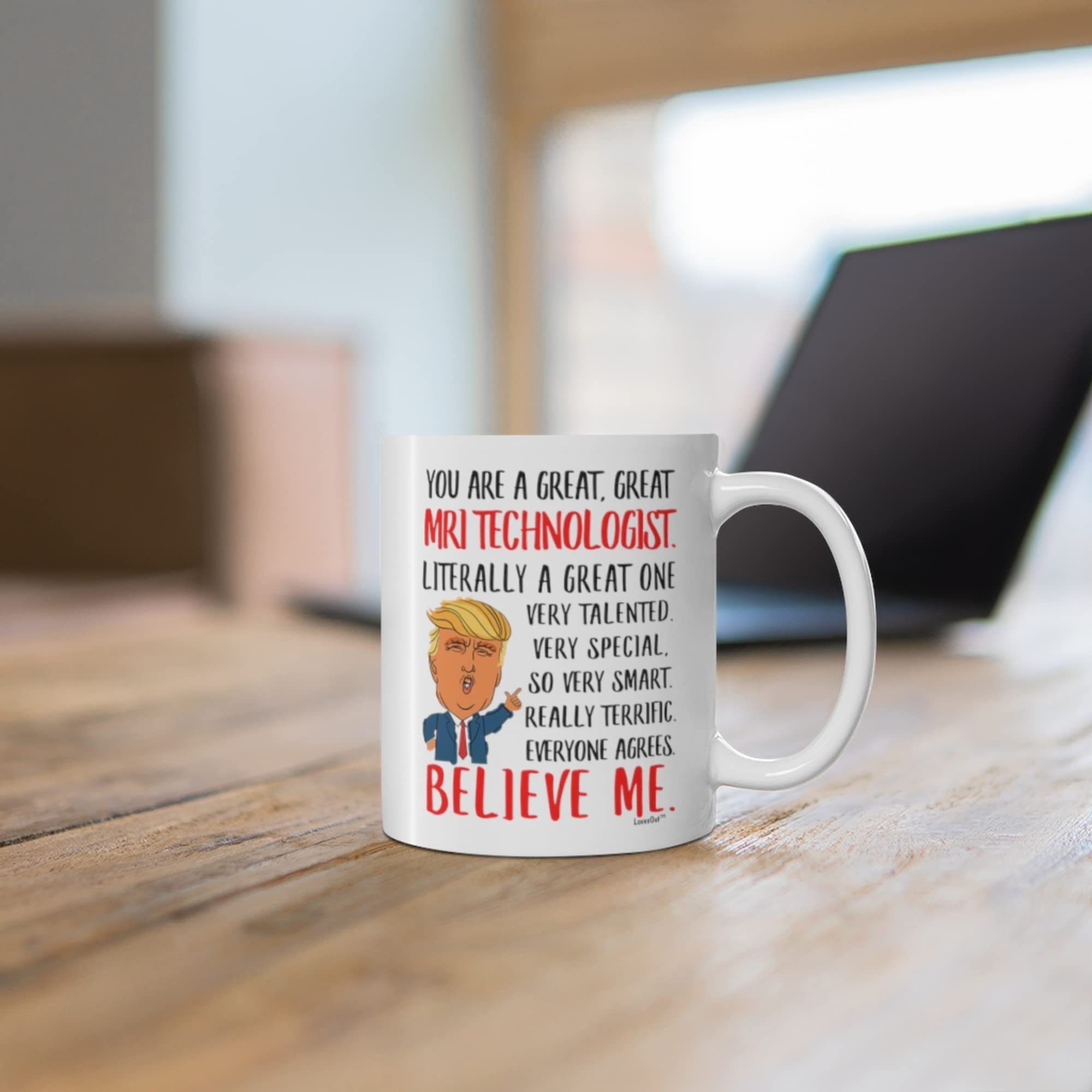 Funny MRI Technologist Gifts - 11oz White Coffee Mug for Coworkers, Birthday & Christmas 2024 - Perfect for Radiology Humor at Work or Medical Office Gag Gifts