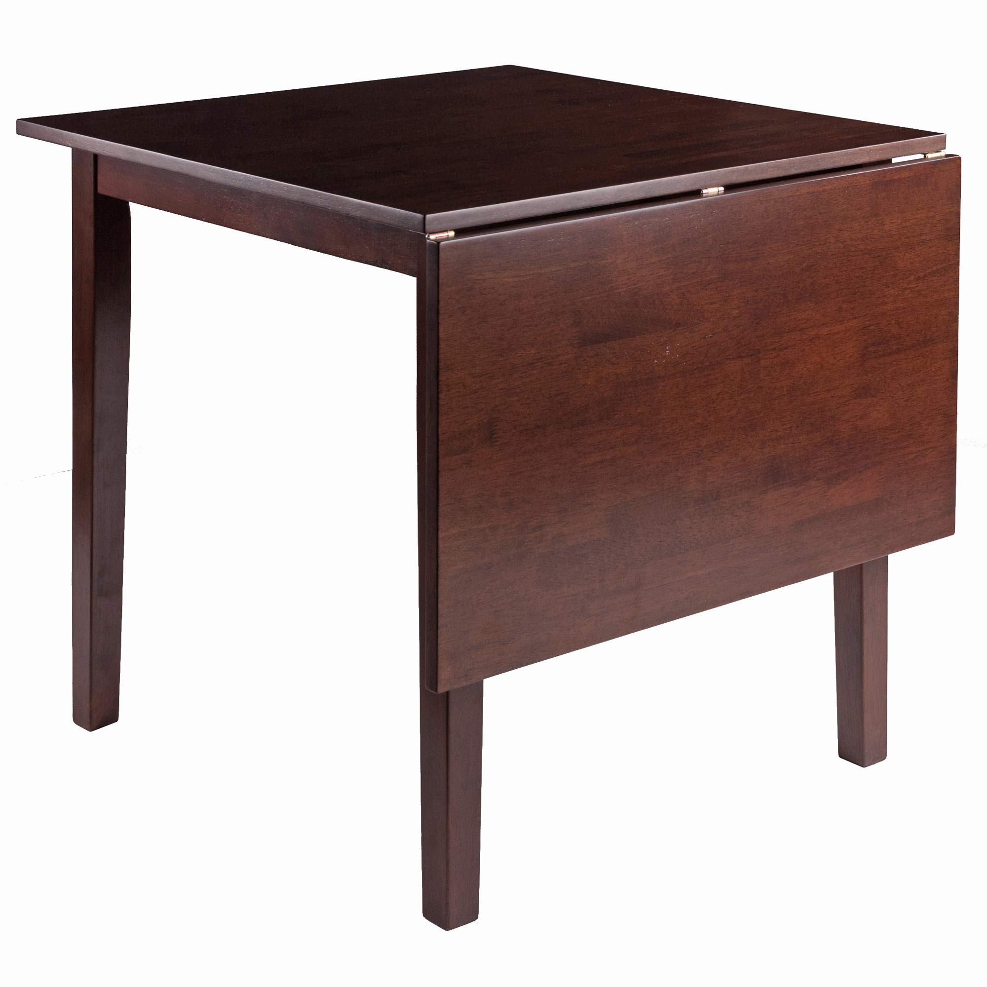 Ergode Perrone Drop Leaf Dining Table - Solid Walnut Wood, Space-Saving Extendable Table for Small Spaces, Perfect for Apartments, Breakfast Nooks & Cozy Dining Rooms