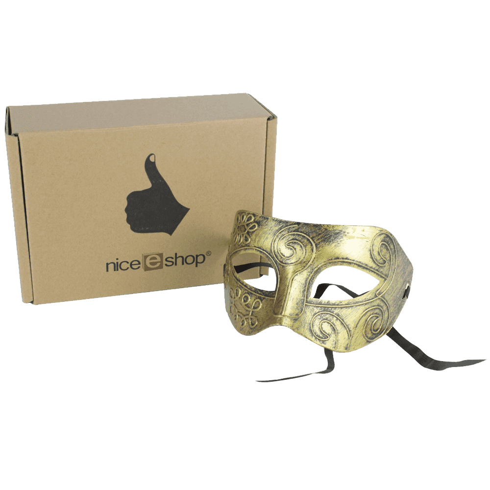 Niceeshop(TM) LED Flashing Men's Halloween Mask - Glow in The Dark Party Mask for Costume, Cosplay, and Masquerade Ball - Perfect for Halloween, Night Parties, and Themed Events