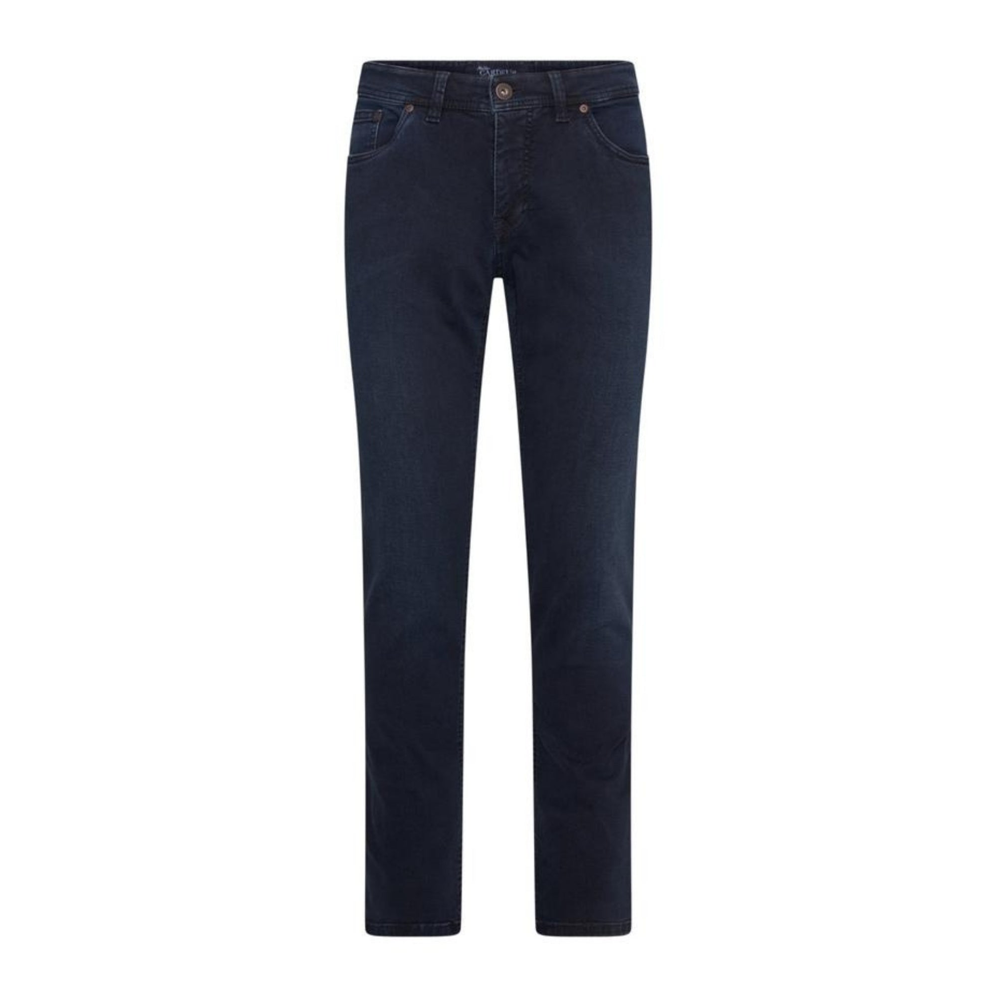 GARDEUR Sandro Left Hand Twill Denim Jeans for Men - 32 Inch Inseam, Rinse Wash - Slim Fit Stretch Comfort - Perfect for Casual Wear & Office Outfits