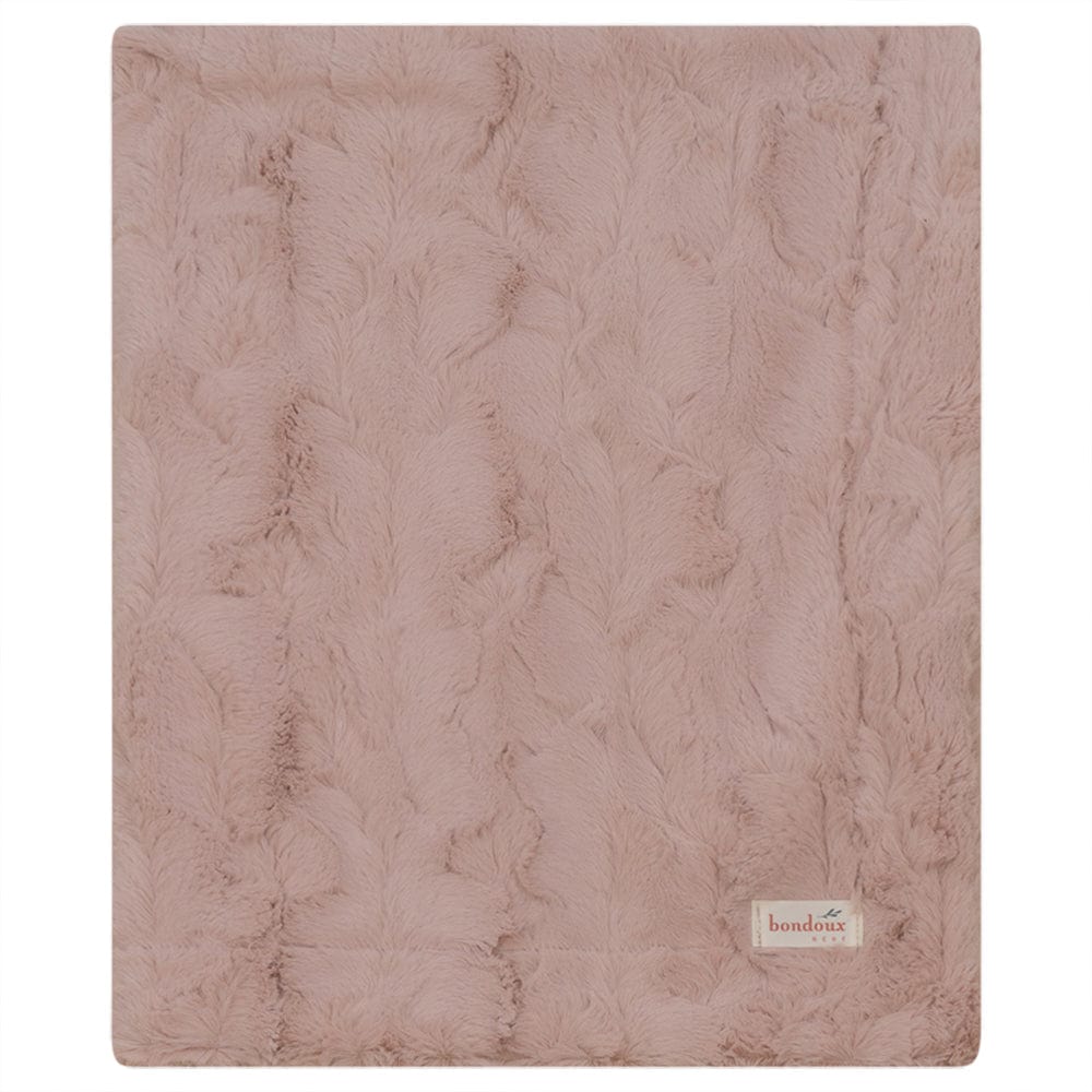 Bondoux Bebe Soft Fuzzy Baby Blanket - Ultra Cozy & Warm for Newborns, Infants & Toddlers - Perfect for Nursery, Stroller, Car Seat & Cuddle Time