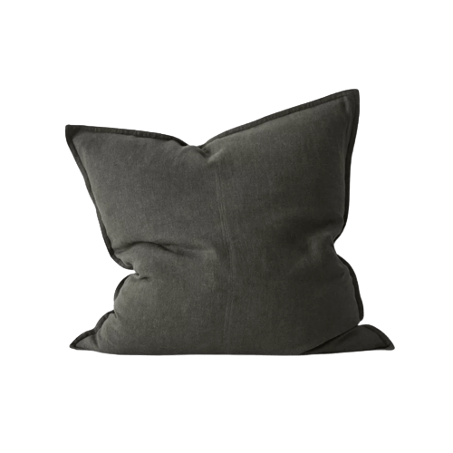 Como Cushion Khaki 60x60cm - Soft Square Decorative Throw Pillow for Sofa, Bed, Chair - Home & Office Comfort Accessory