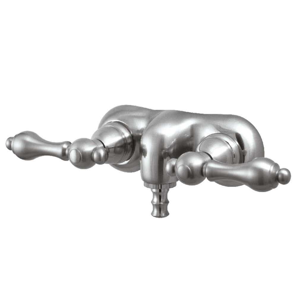 Kingston Brass CC41T8 Vintage 3 3/8 Inch Wall Mount Tub Faucet - Classic Bathroom Fixture for Clawfoot & Freestanding Tubs | Perfect for Vintage & Farmhouse Style Bathrooms