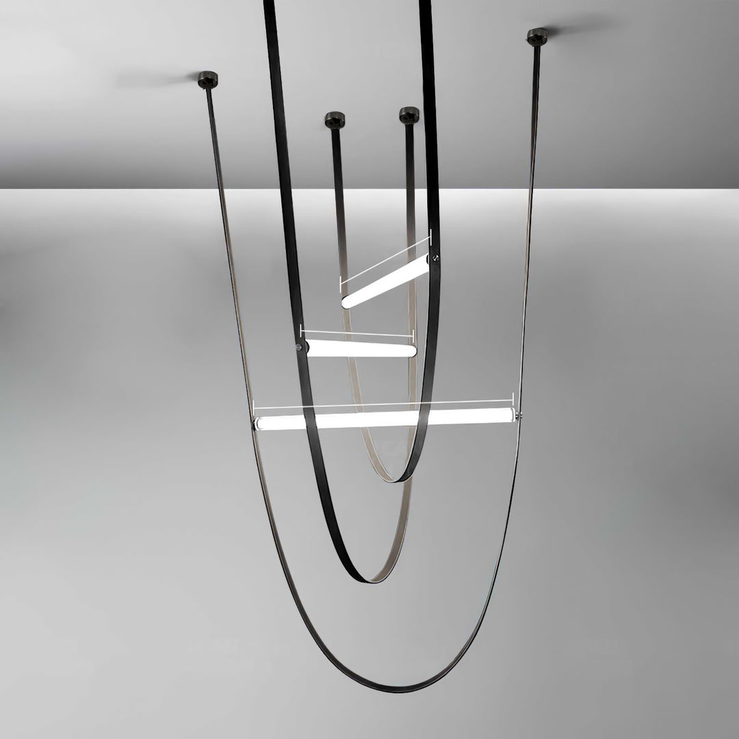 Handmade Art Belt Pendant Lamp - Bohemian Style Hanging Light Fixture for Living Room, Bedroom & Dining Room Decor