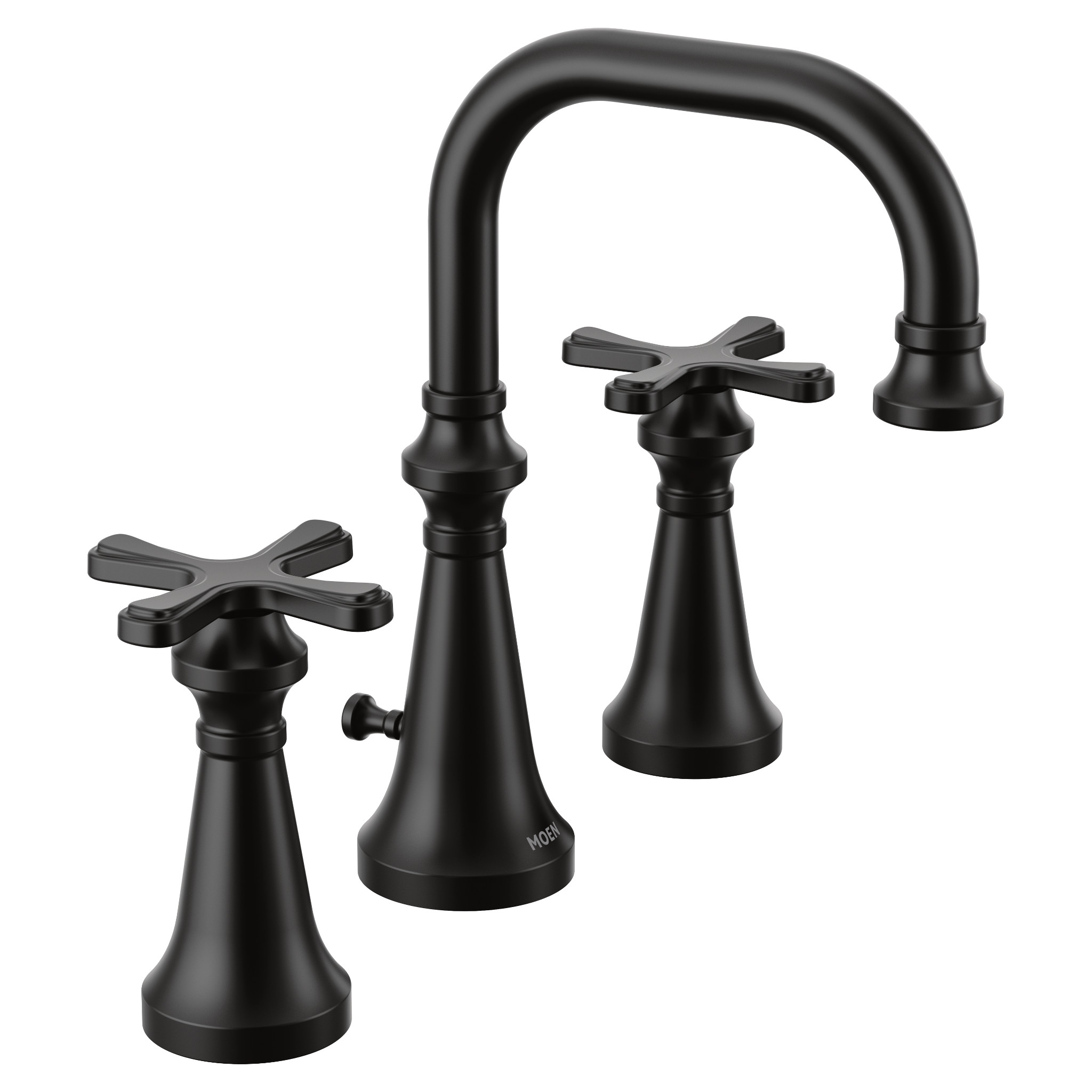 Colinet Chrome Two Handle High Arc Bathroom Faucet - Modern Waterfall Spout for Sink Vanity, Perfect for Bathroom & Powder Room Renovation