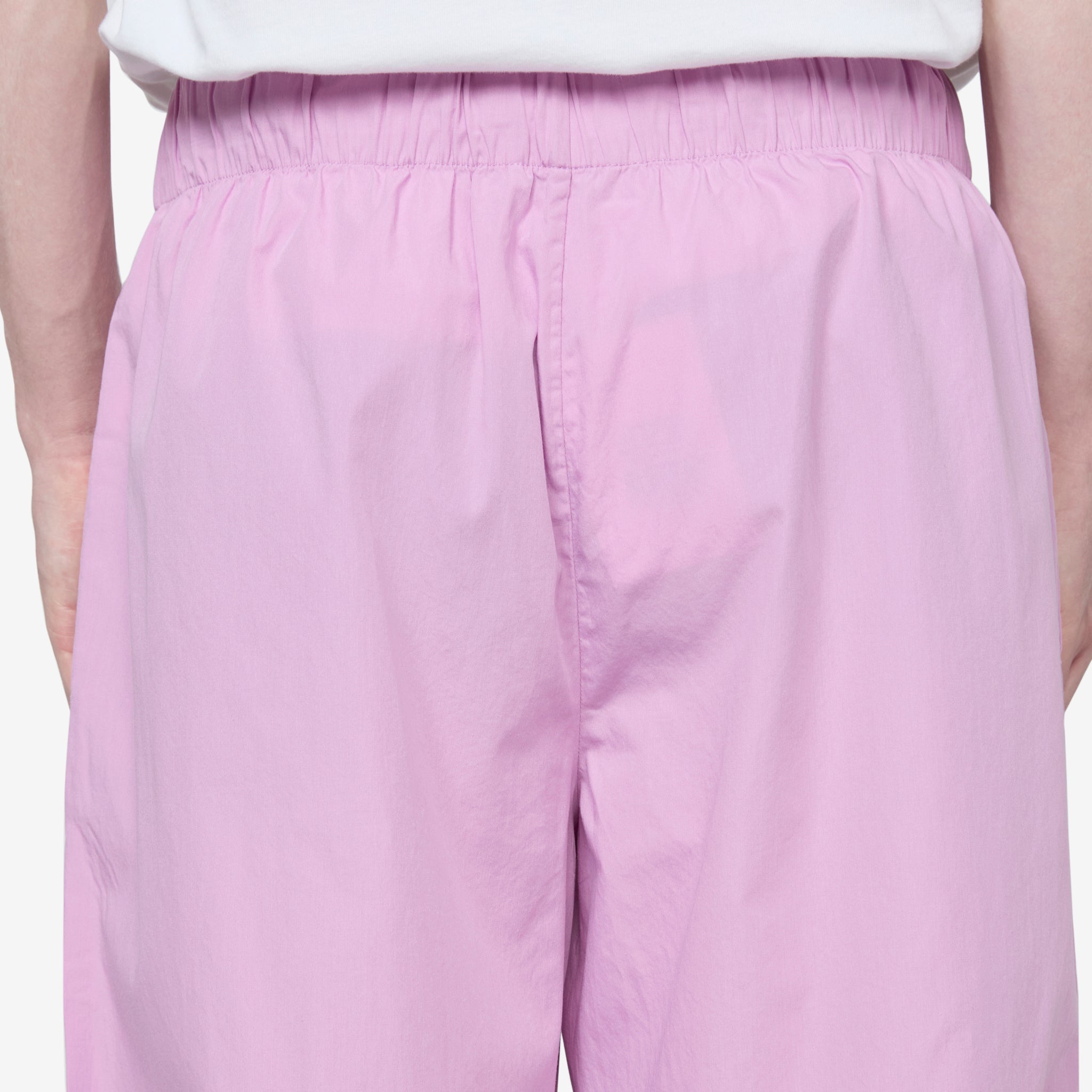 Soft Cotton Poplin Pajama Pants for Women - Purple & Pink Striped - Comfortable Sleepwear for Lounge & Bedtime