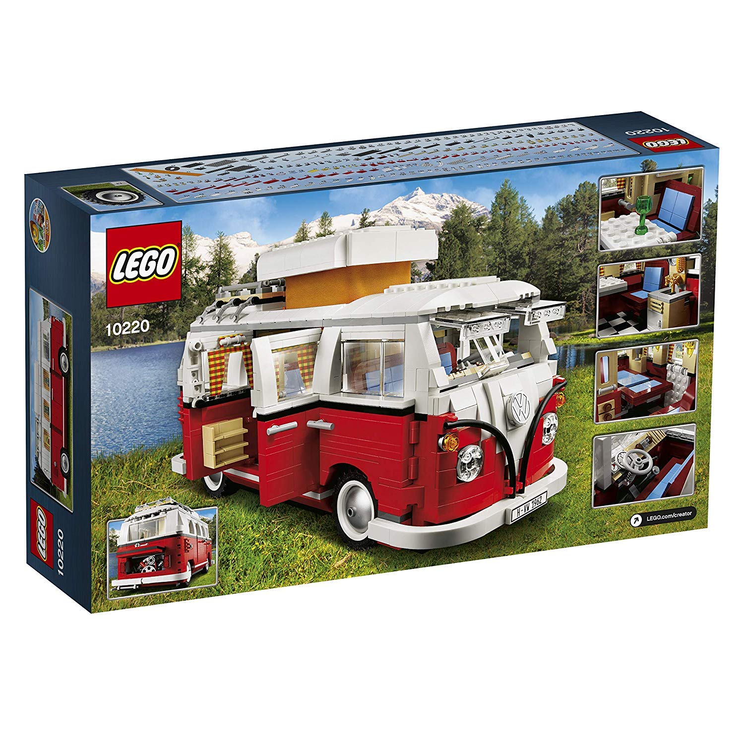LEGO Creator 10220 Volkswagen T1 Camper Van Building Set - 1332 Pieces, Collectible Model Kit for Adults & Teens - Perfect for Home Decoration, Gift Ideas & Creative Play
