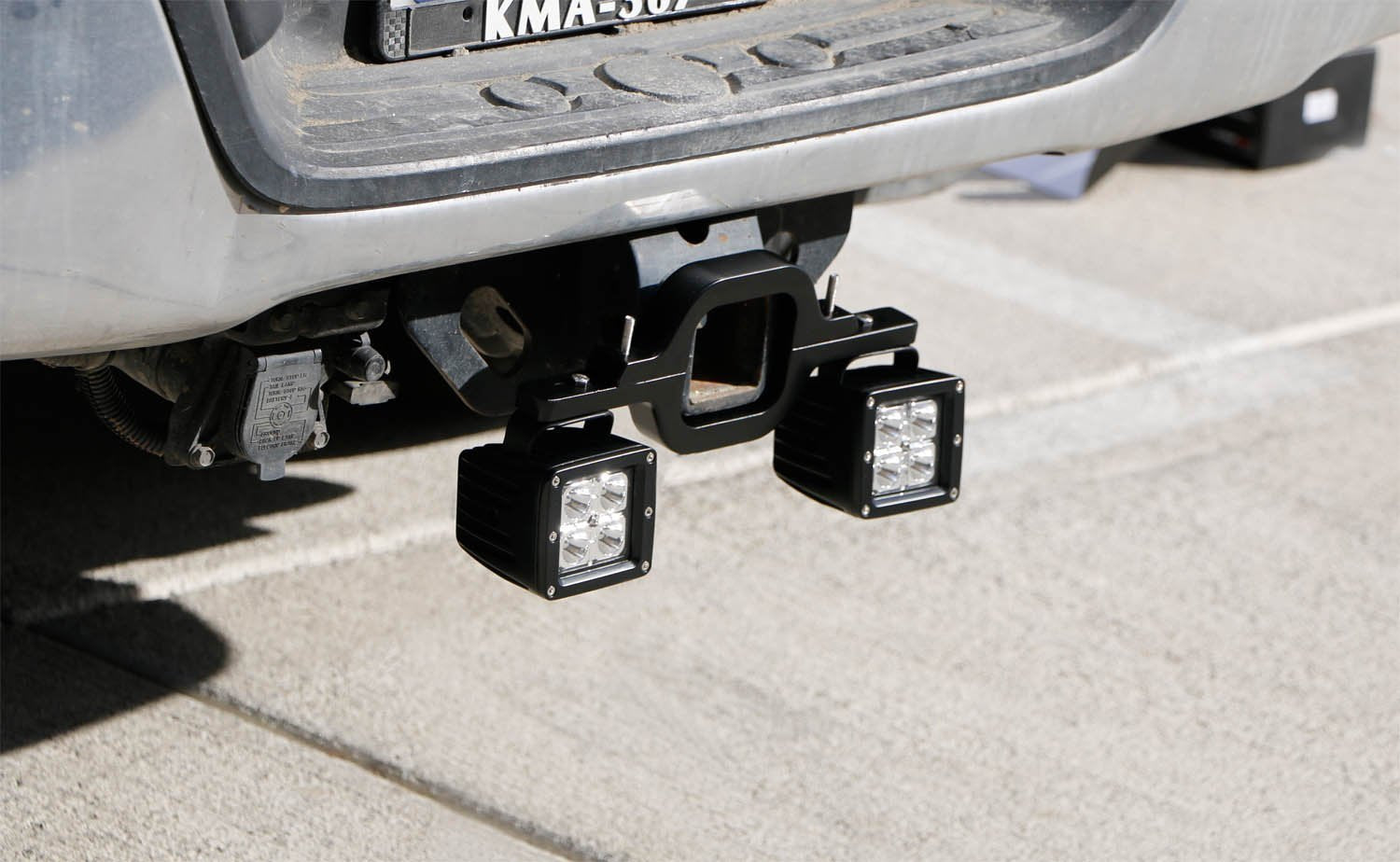 40W CREE LED Pods with Backup Reverse Light & Tow Hitch Brackets for Off-Road 4x4 Truck SUV - Perfect for Night Driving, Camping, and Off-Road Adventures