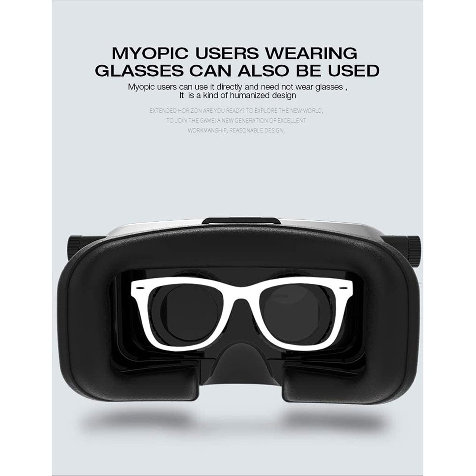 3D Virtual Reality Glasses Headset - VR All-in-One Glasses for iOS/Android Phones | Durable & Comfortable Design | Perfect for Movies, Gaming & Entertainment | Ideal for Home Theater, Travel & Virtual Experiences