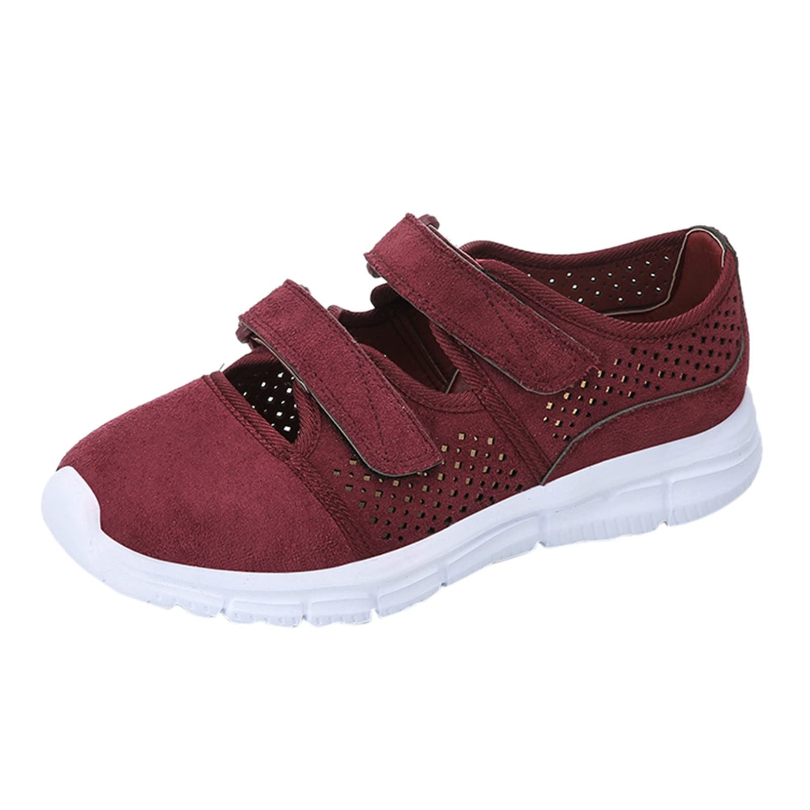 Breathable Mesh Women's Peep-Toe Sandals with Arch Support - Comfortable Basketball Sneakers for Plantar Fasciitis, Thick Sole Summer Tennis Shoes | Perfect for 4th of July, Walking & Casual Outfits