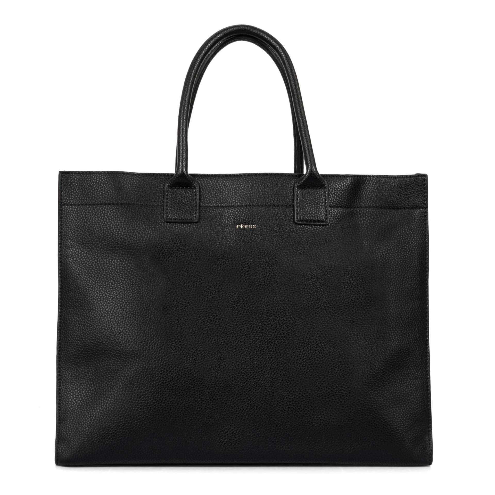 Riona Regina RFID Blocking Large Tote Bag - Pebbled Leather Women's Handbag for Work, Travel & Everyday Use