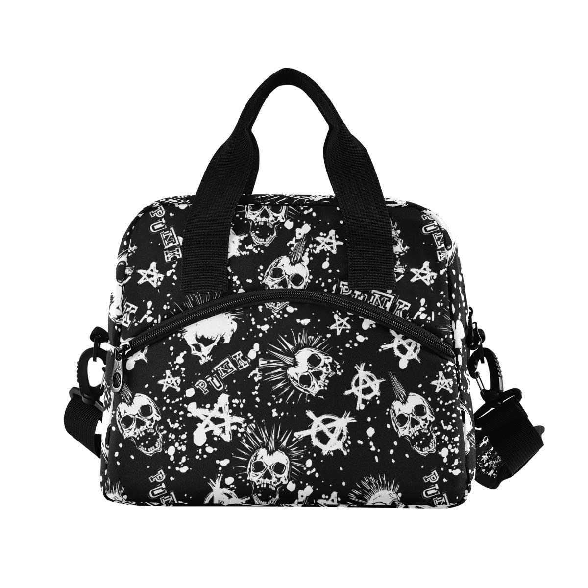 Husky Skull Skeleton Insulated Lunch Bag - Durable Cooler Lunch Box for Women & Men - Perfect for Work, School, Picnics & Outdoor Activities