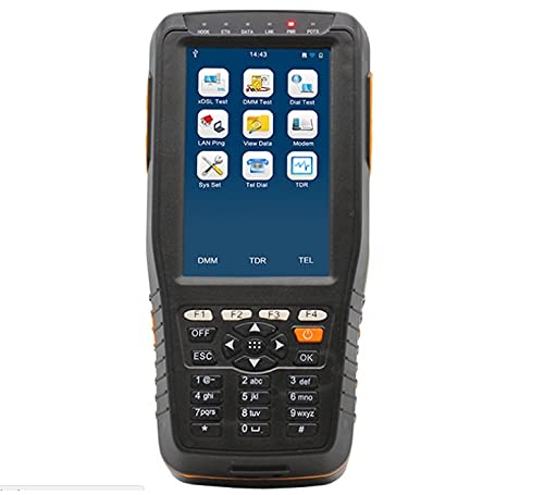 LeTkingok TM-600 ADSL2+ Tester with DMM Function - Professional ADSL/ADSL2+ Line Tester with TDR & Tone Tracking for Network Installation & Maintenance | Ideal for Telecom Technicians & ISP Field Testing