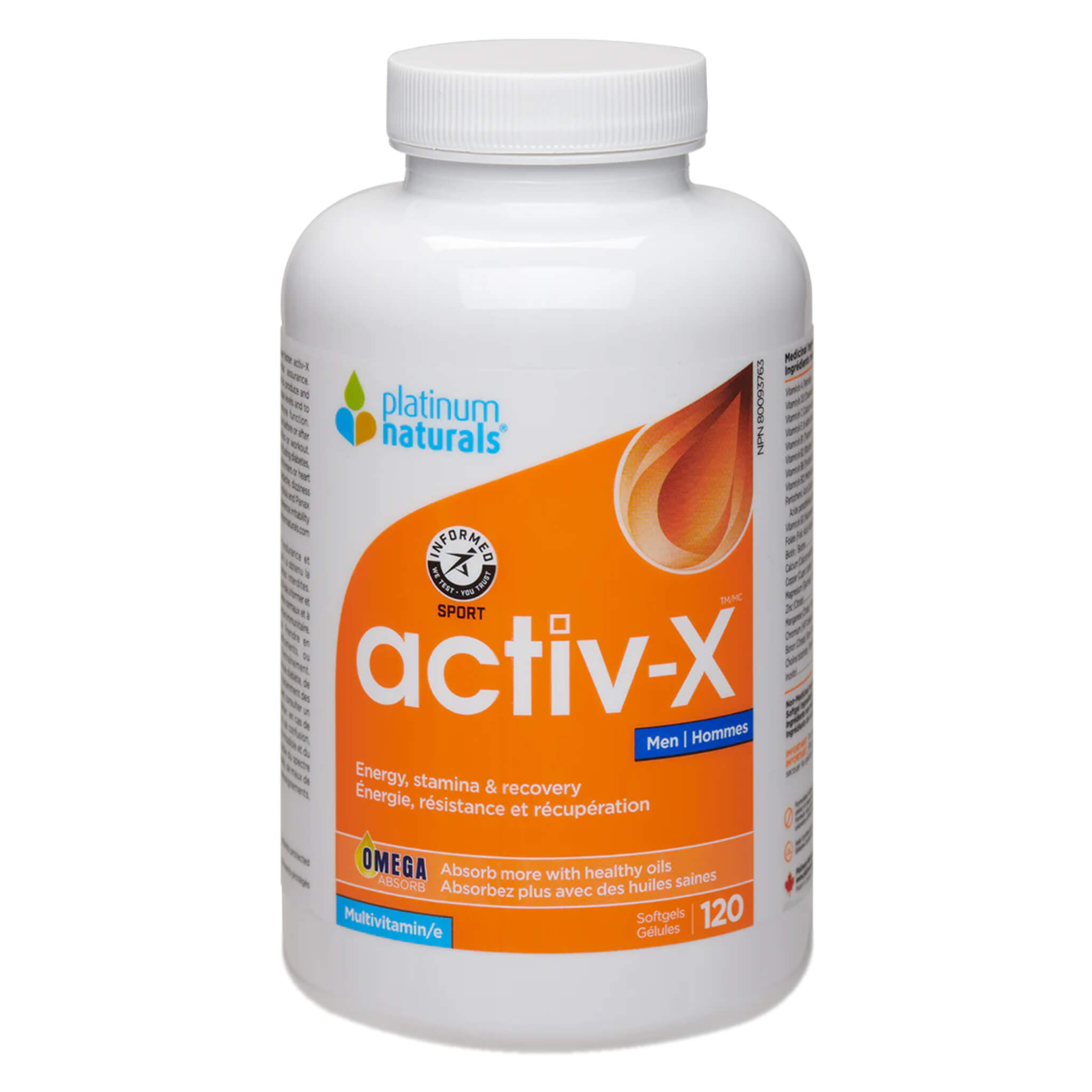 Activ X™ Men's Multivitamin Supplement - Essential Daily Nutrients for Energy, Immunity & Performance | Supports Active Lifestyle, Fitness & Overall Health