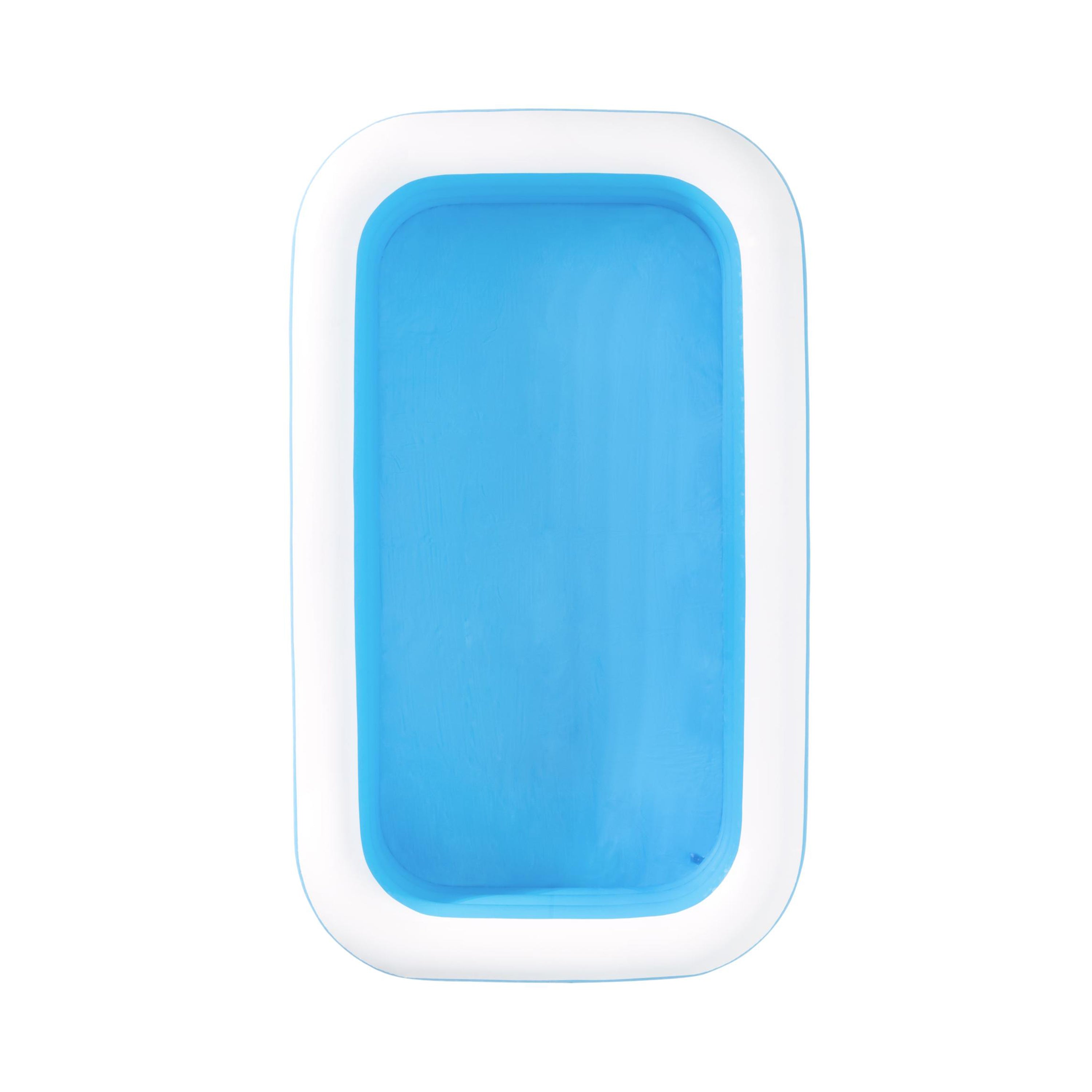 Bestway H2OGO! 10-Foot Rectangular Inflatable Family Swimming Pool - Blue | Perfect for Backyard Fun, Summer Parties & Kids Outdoor Activities