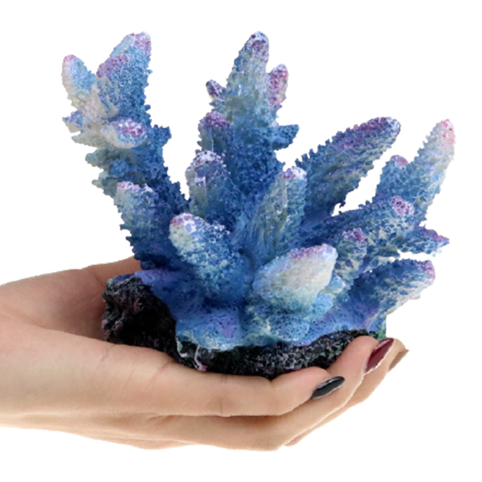 AIMIMI Artificial Coral Polyresin Ornament - Durable Simulation Coral Decor for Aquarium, Fish Tank, and Home Landscaping - Perfect for Marine Theme Decoration (1 Piece)