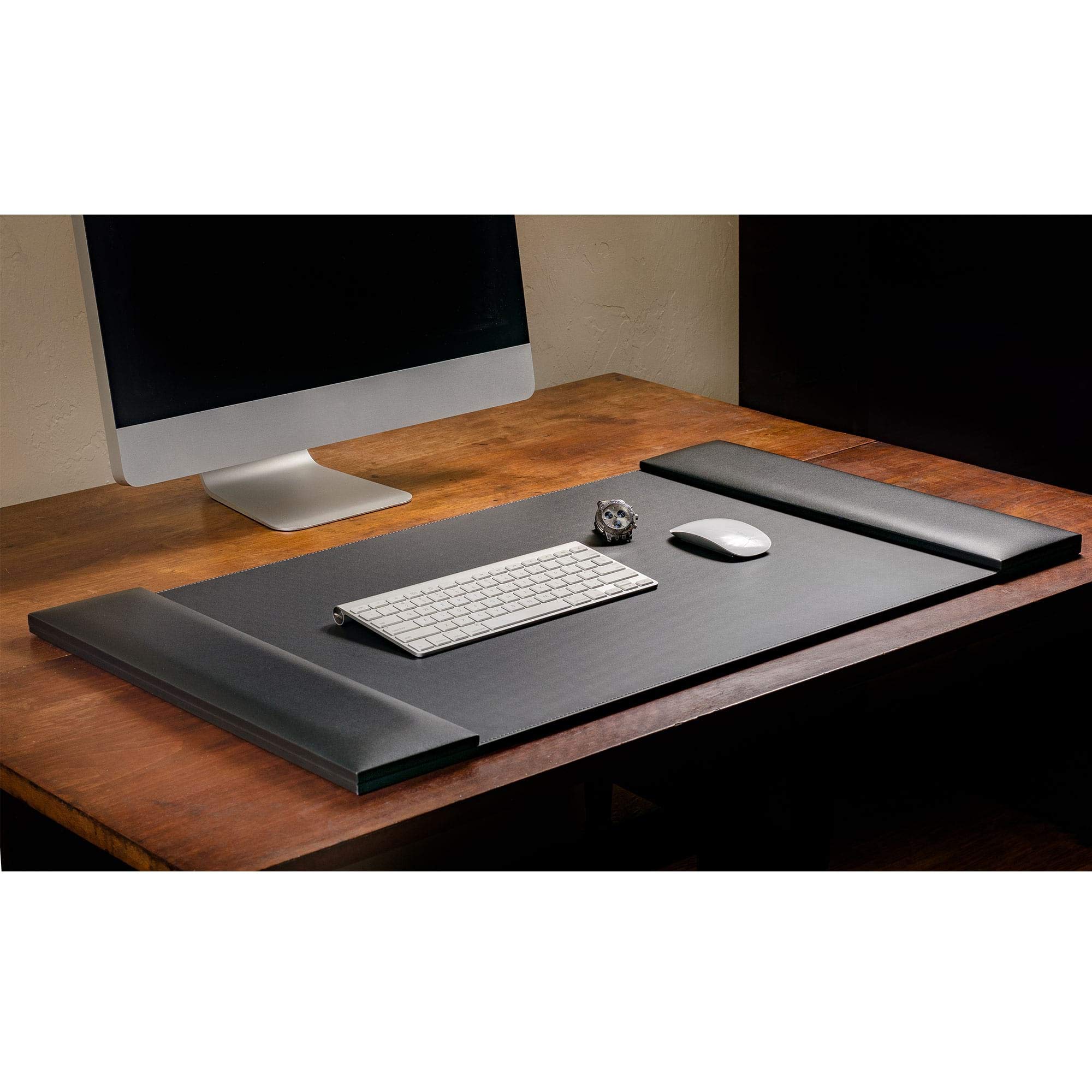 Premium Black Leather Desk Mat 34