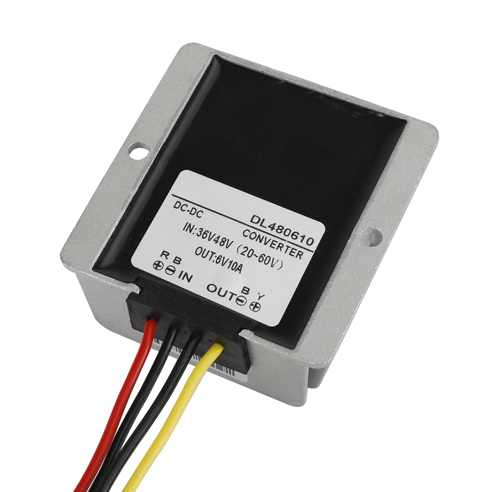 10A Waterproof DC-DC Converter 36V/48V to 6V Step Down Power Supply Regulator - Perfect for Automotive, Marine, and Solar Panel Systems